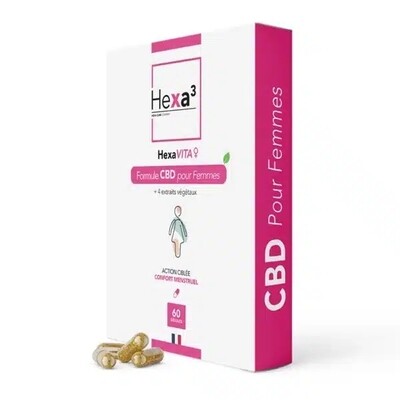 Cápsulas de CBD para el alivio menstrual – Capsulas HexaVITA