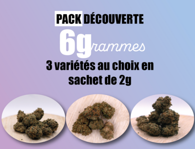 Pack découverte 3 variétés - 6g
(3.50€ /g)