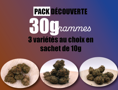 Pack découverte 3 variétés - 30g
(2.70€/g)