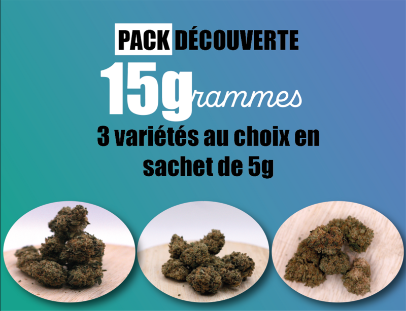 Pack découverte 3 variétés - 15g (3.00€/g)