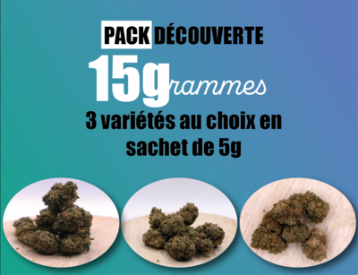 Pack découverte 3 variétés - 15g
(3.00€/g)