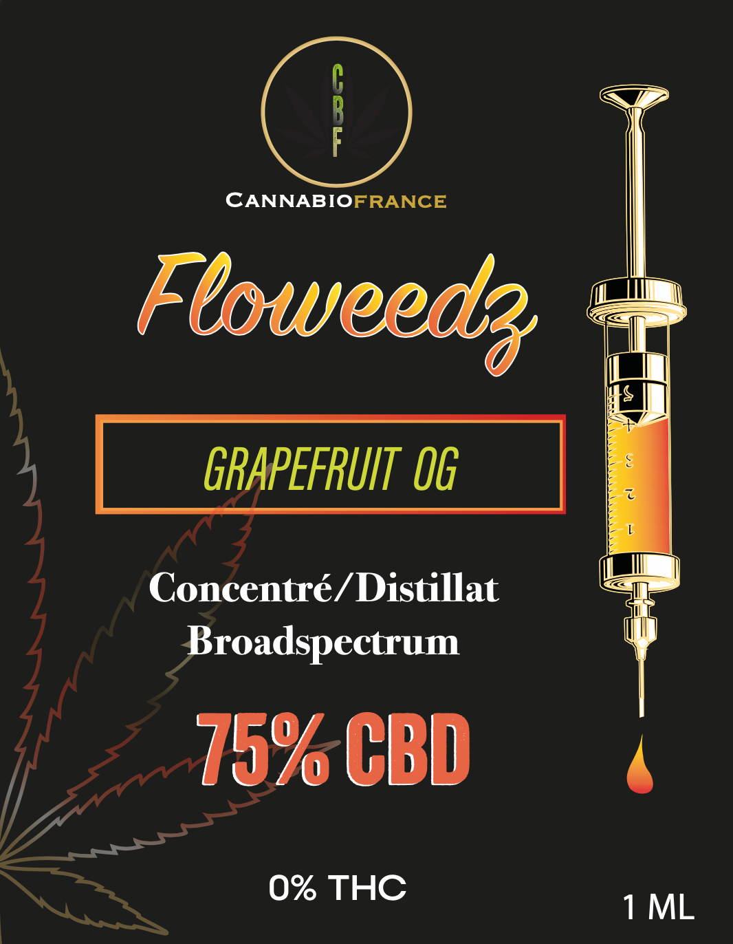 Distillat 75% CBD - GrapeFruit OG - 1ml