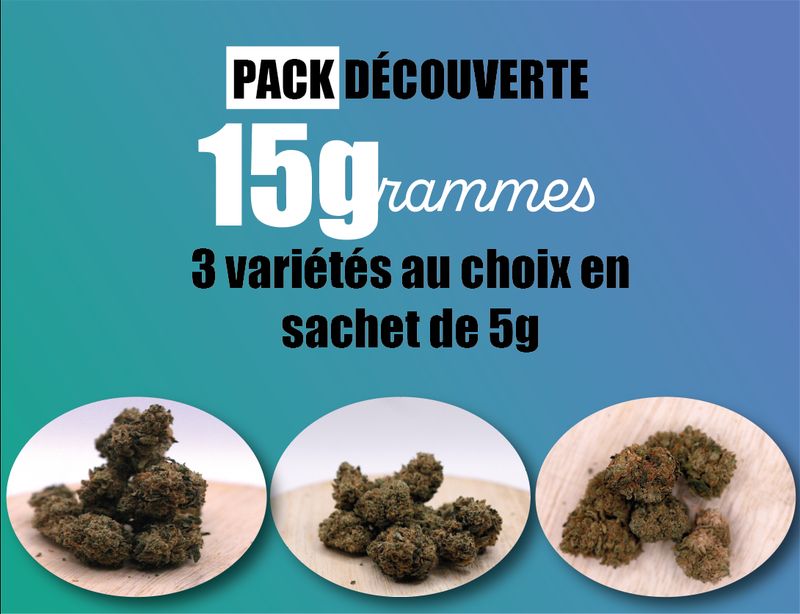 Pack découverte 3 variétés - 15g (3.00€/g) Pack découverte 3 variétés - 15g (3.00€/g)