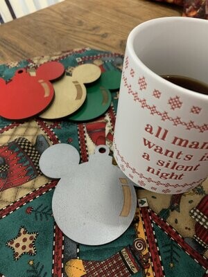 Mouse Shaped Holiday Coaster Set (4)