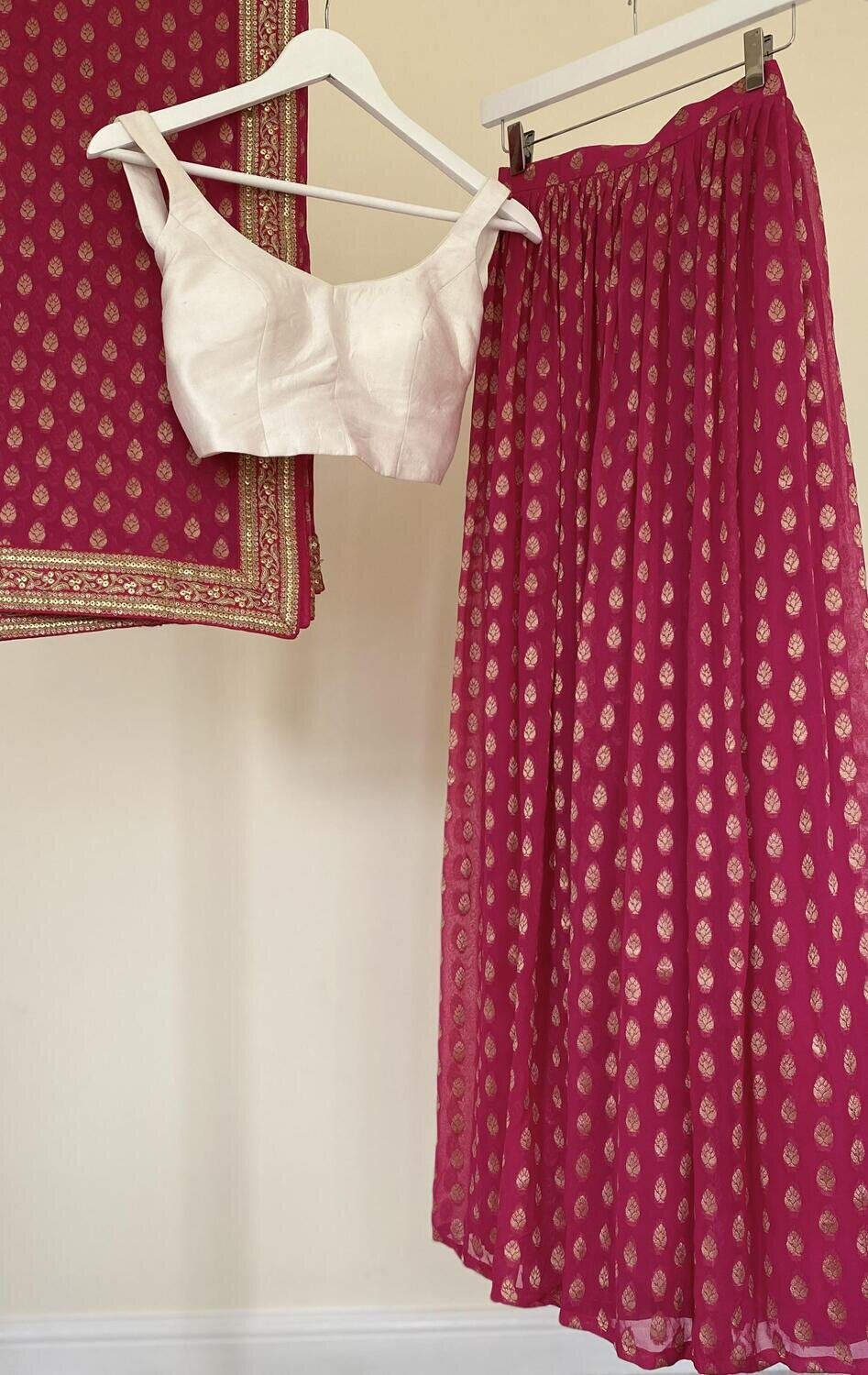 Banarsi Sharara - Hot Pink