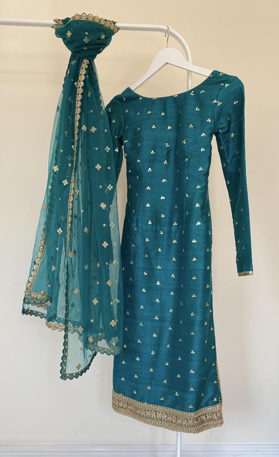 Signature Glam Pyjami Suit Peacock