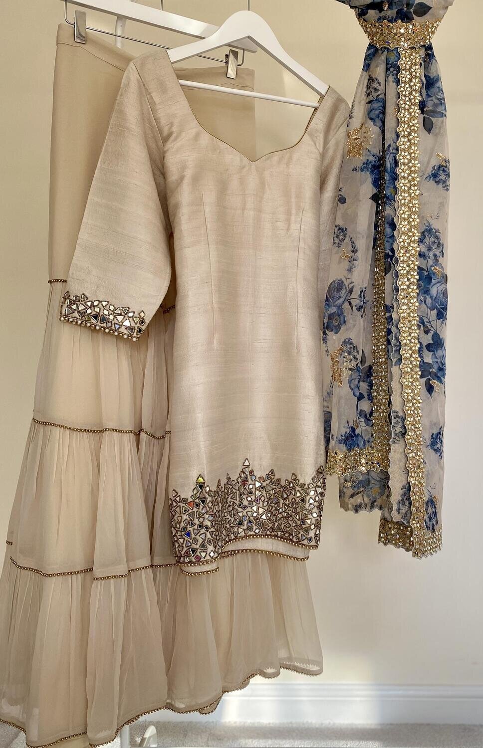 Signature Glass Sharara - Oat