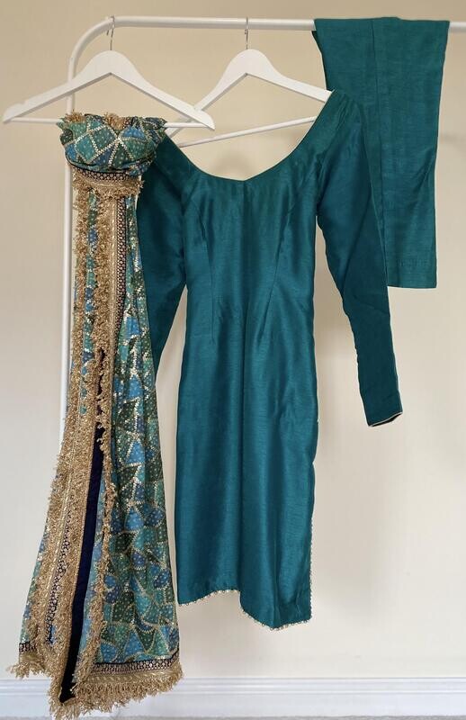 Raw &amp; Simple Pant Suit - Peacock Full Sleeve