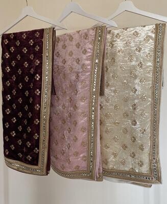 Regal Rani Velvet Shawl