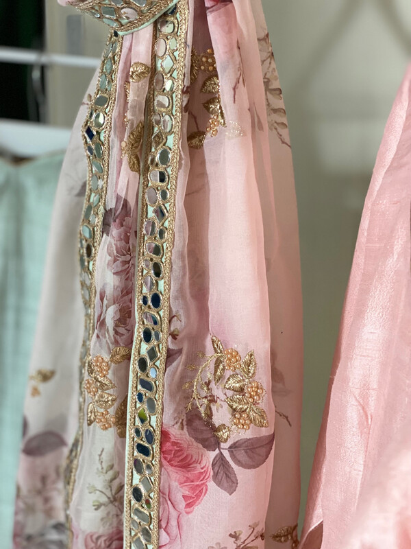 Signature Glass Sharara - Pink
