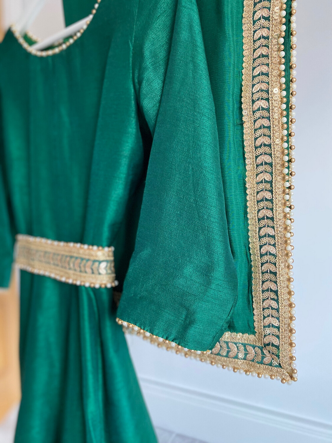 Regal Raw Anarkali - Emerald