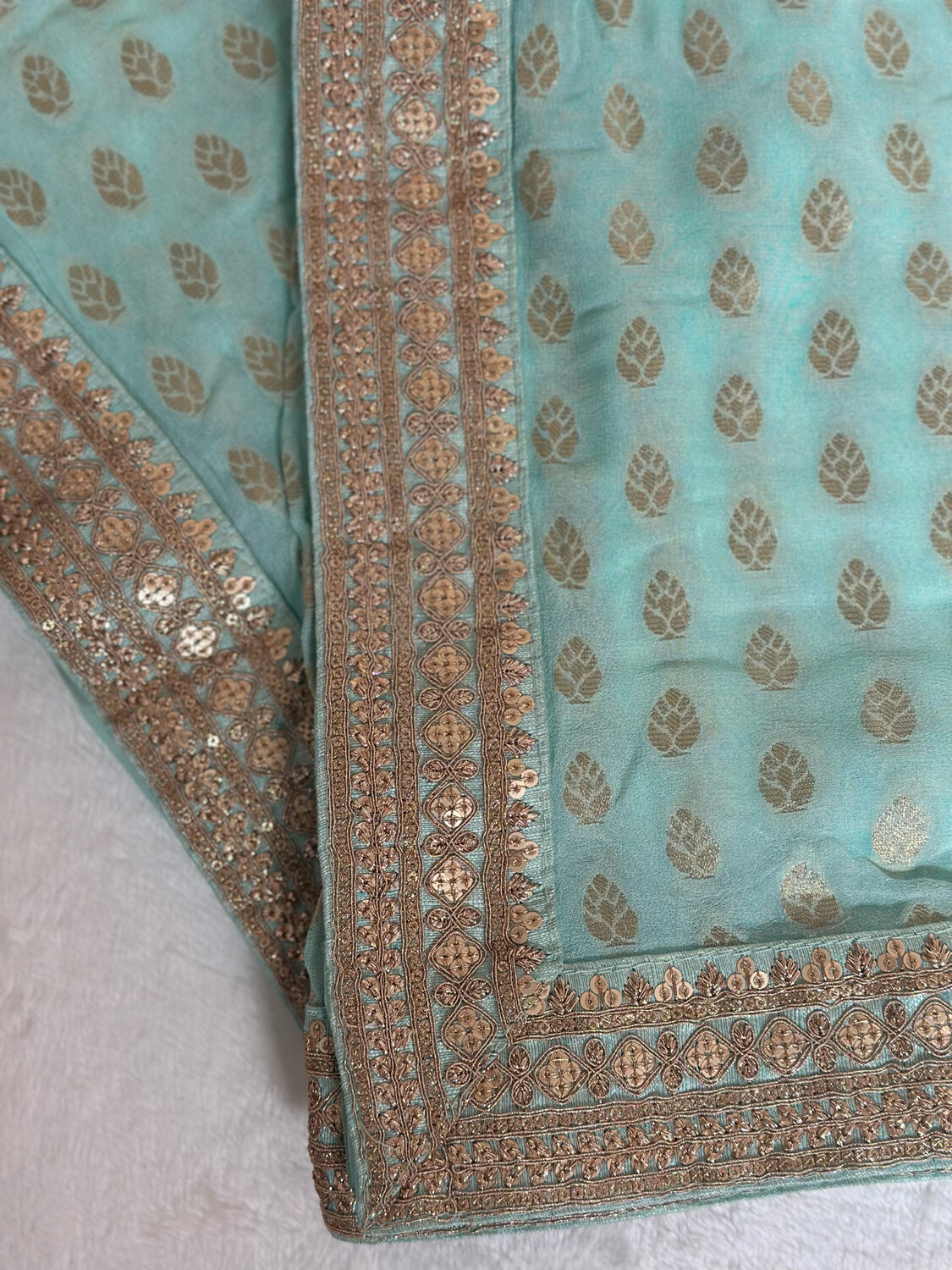 Banarsi Dupatta - Mint
