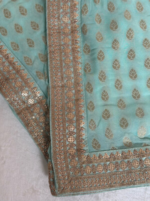 Banarsi Dupatta - Mint