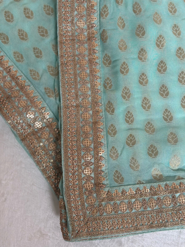 Banarsi Dupatta - Mint
