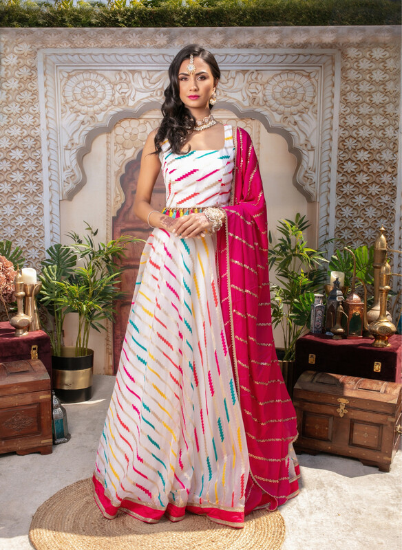 Amber Co-Ord Lehenga - Multi