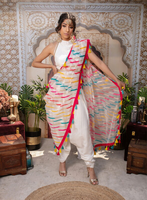 Raw &amp; Simple Dhoti Suit