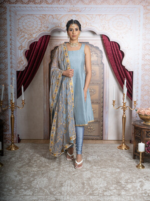 Vine x Raw &amp; Simple A line Suit - Steel Grey