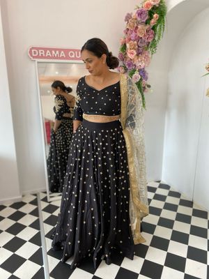 Sienna Lehenga - Black