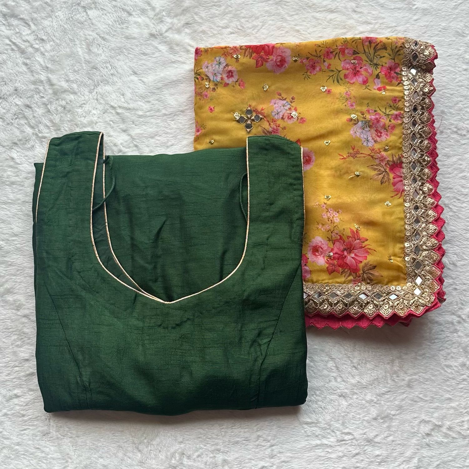 Raw &amp; Simple Pant Suit - Green Sleeveless