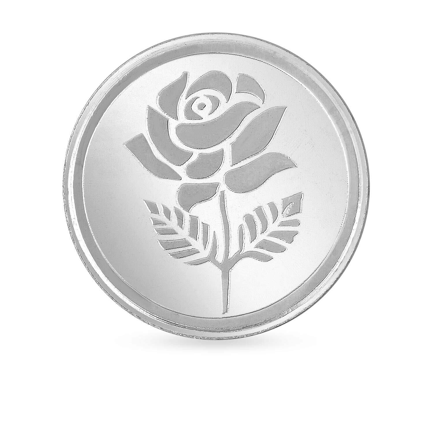Rose Silver Coin 10 Grams
