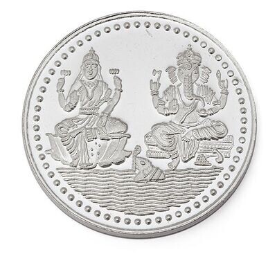 Laxmi Ganesh Ji Silver Coin 10 Grams