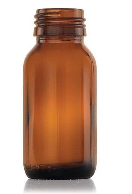 50ml Medical Round Amber Bottle (without lid)