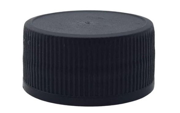 28mm Medical Round Black Cap