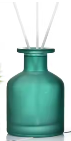 Diffuser Bottle - Green With Gold Stopper