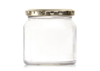 Glass Spread Jar 250ml with Gold lid
