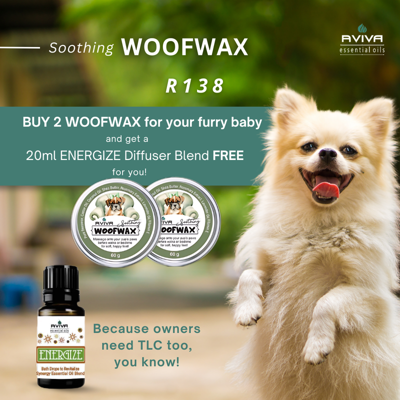 Soothing Woofwax! Pack of 2 + 20ml Energize FREE