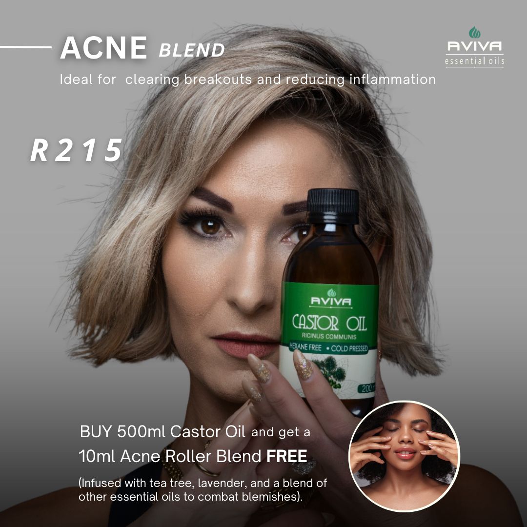 500ml Hexane Free Castor + 10ml Blend for ACNE