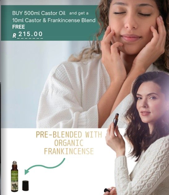 500ml Hexane Free Castor + 10ml Frankincence Blend