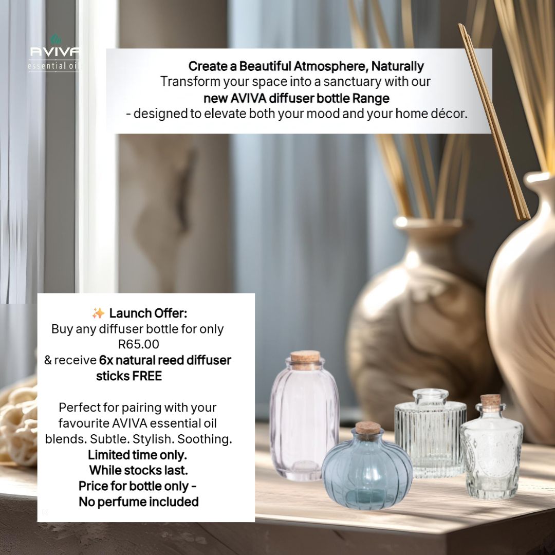Diffuser bottle + 6 free diffuser sticks