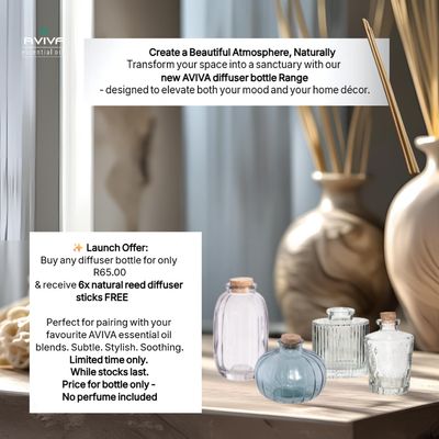 Diffuser bottle + 6 free diffuser sticks