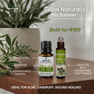 Aviva Summer Duo - Tea Tree + Castor Oil
