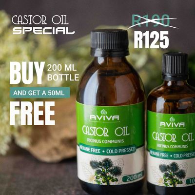 Castor Oil special Buy 200ml get 50ml FREE