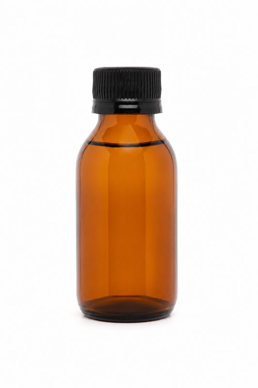 100ml Medical Round Amber Bottle