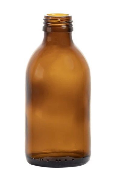 200ml Medical Round Amber (without lid)