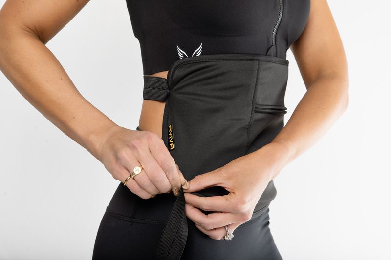 Cotton Flannel Castor Oil Wrap (Black) PLUS 1L Combo