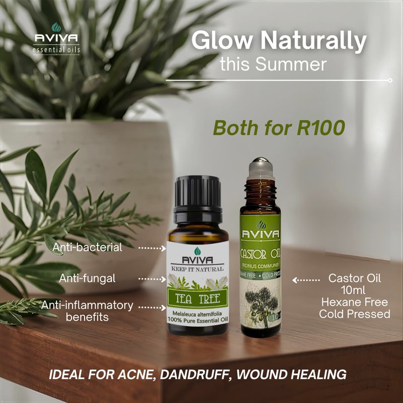 Aviva Summer Duo - Tea Tree + Castor Oil