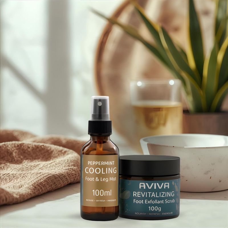 Foot and leg mist + Foot Scrub Combo