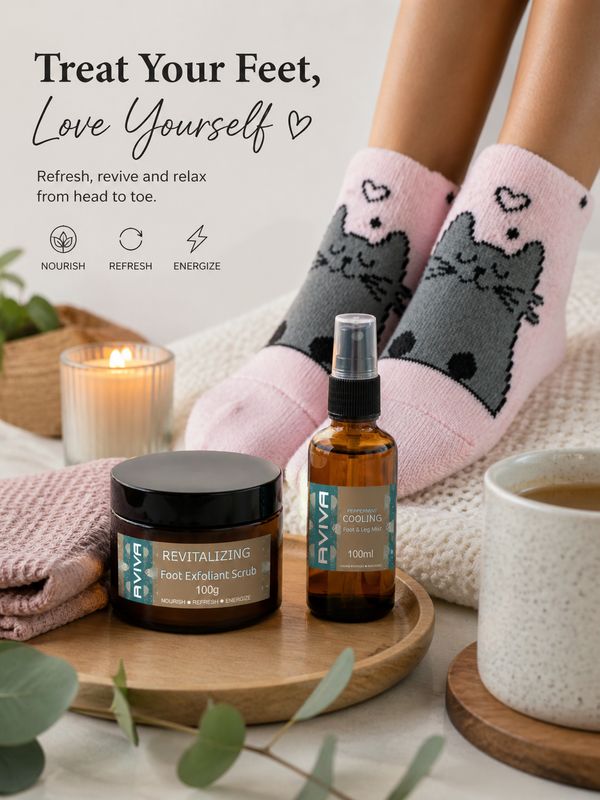 Foot Mist + Foot Scrub | Free Winter Socks Foot Mist + Foot Scrub | Free Winter Socks