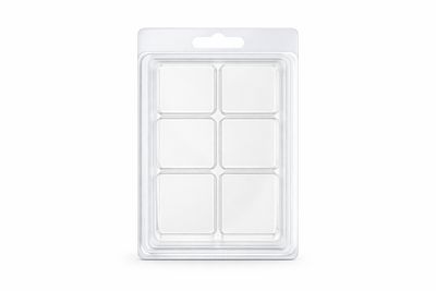 6-Cell Disposable PET Blister Clamshell Wax Melt (Pack of 10)