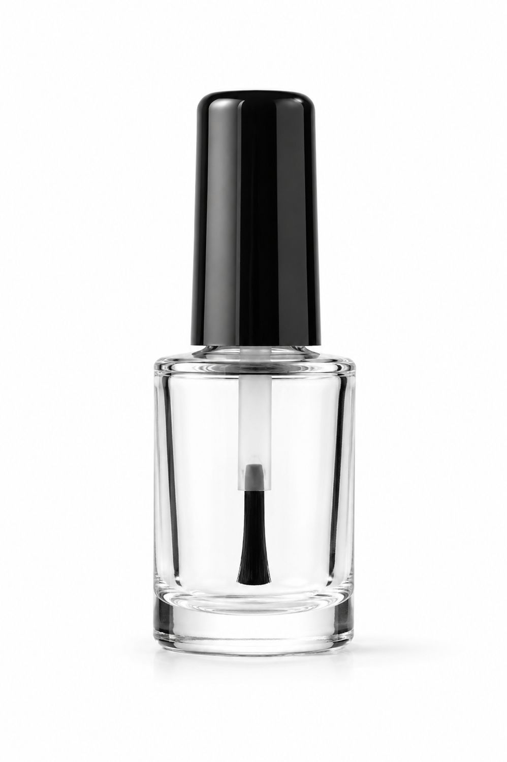 Nail Polish Bottle - 8ml (Complete set) Black Lid