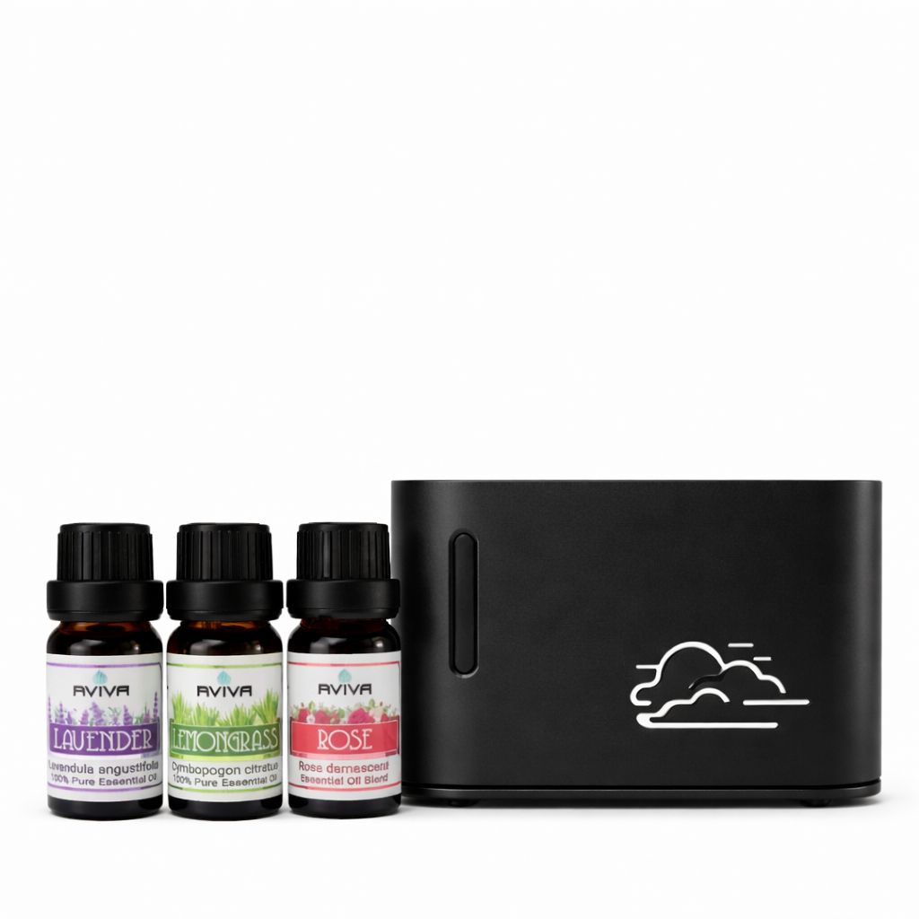 Cloud Diffuser with 3 Essential Oils - Cloudy Day | 160ml | USB