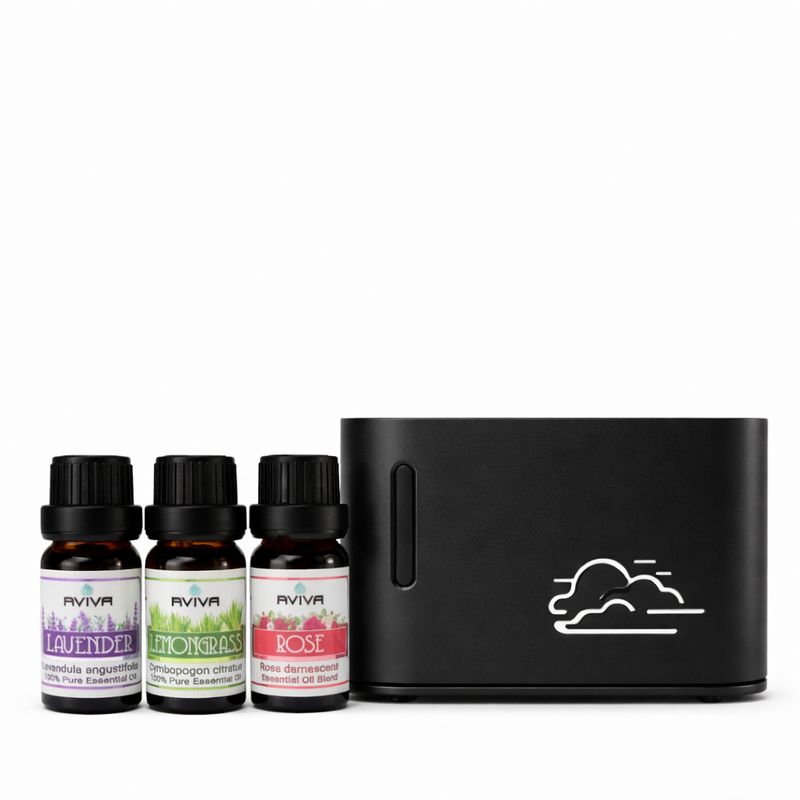 Cloud Diffuser with 3 Essential Oils - Cloudy Day | 160ml | USB