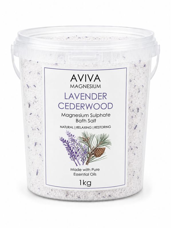 Magnesium Bath Salts 500g to 20kg (Lavender &amp; Cedarwood)