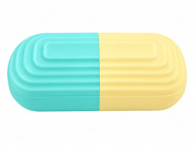 Oval Silicone Ice Roller TURQUOISE/YELLOW