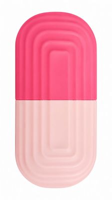 Oval Silicone Ice Roller LIGHT/DARK PINK
