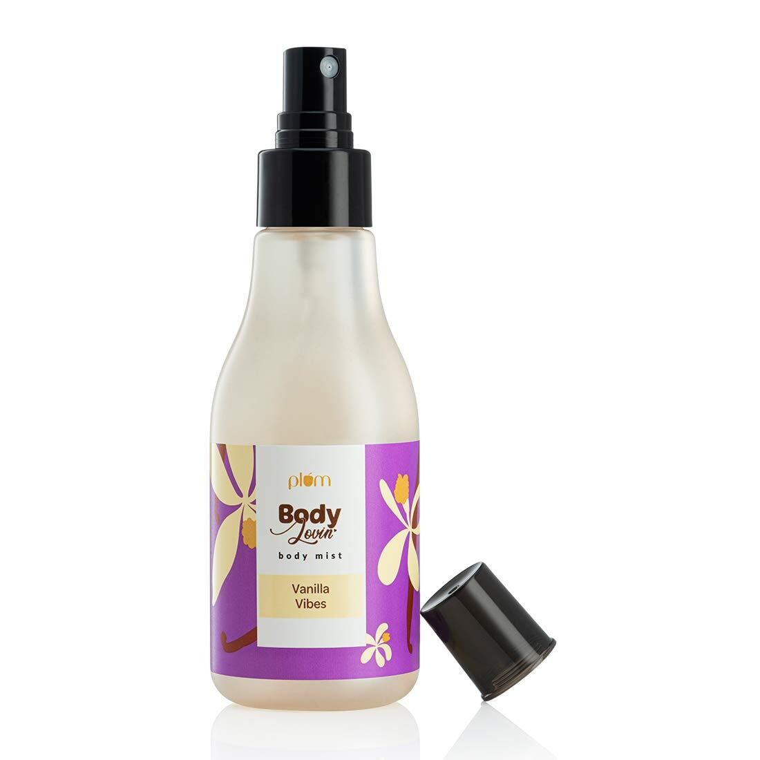 Plum BodyLovin' Vanilla Vibes Body Mist, Dessert Fragrance Spray, 100% Vegan, Paraben- Free, Instant Freshness 150 millilitre